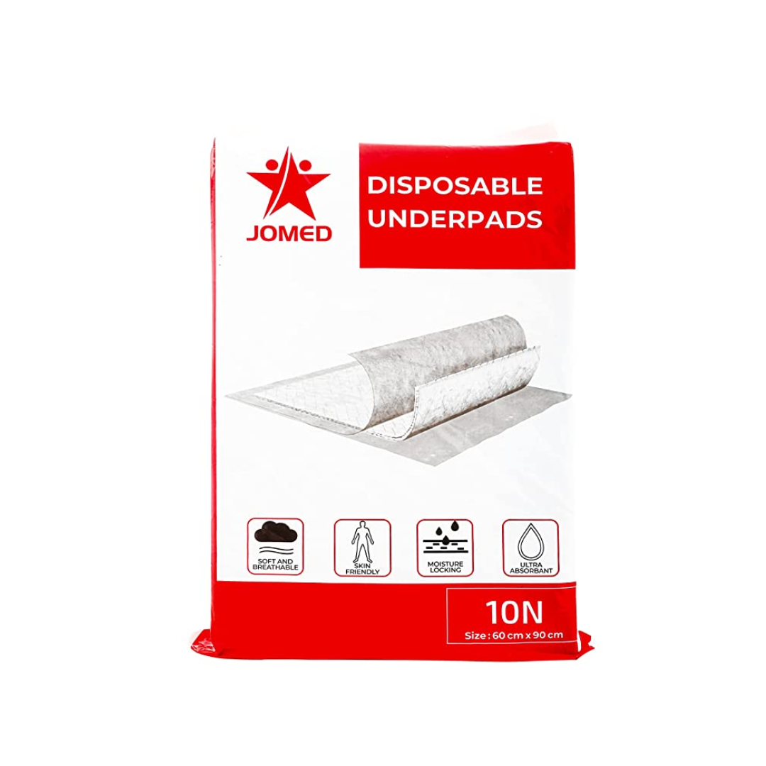 Disposable underpads 60cmx90cm – 10 Nos | Jomed