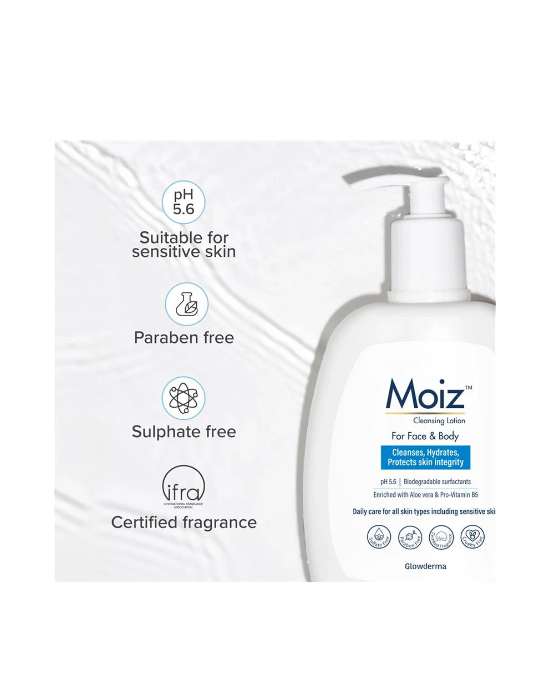 Moiz Cleansing Lotion – Gentle & Effective Daily Cleanser for Sensitive Skin