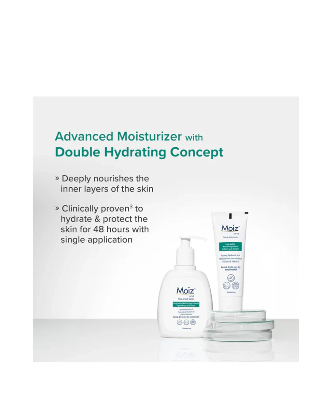 Moiz LMF 48 Lotion – 48-Hour Intense Hydration for Dry, Itchy, Sensitive Skin