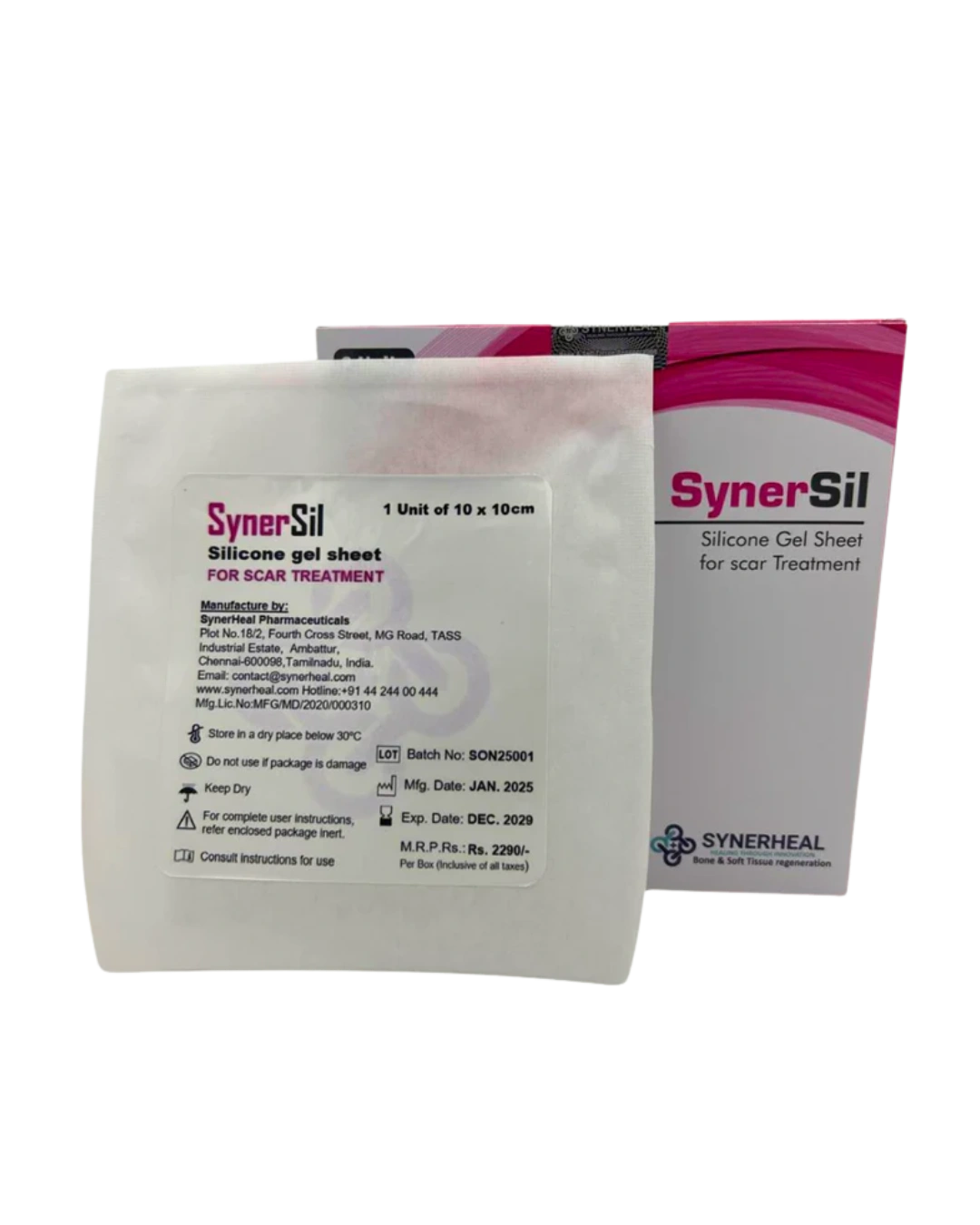 Synersil Silicone Gel Sheet