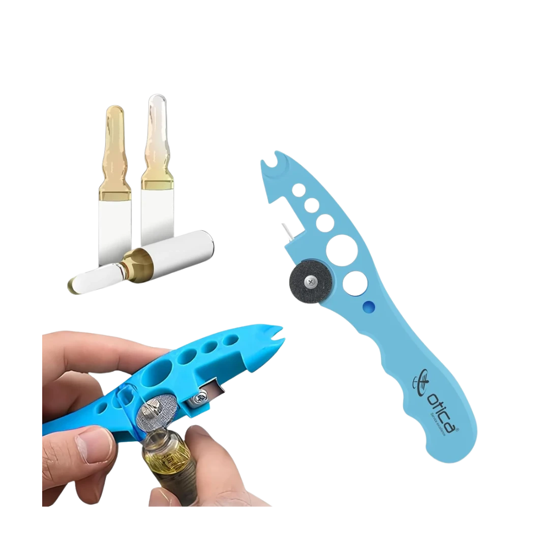OTICA Ampoule Cutter for Doctors Nurse, Ampule Breaker for Hospital and Clinic (Blue)